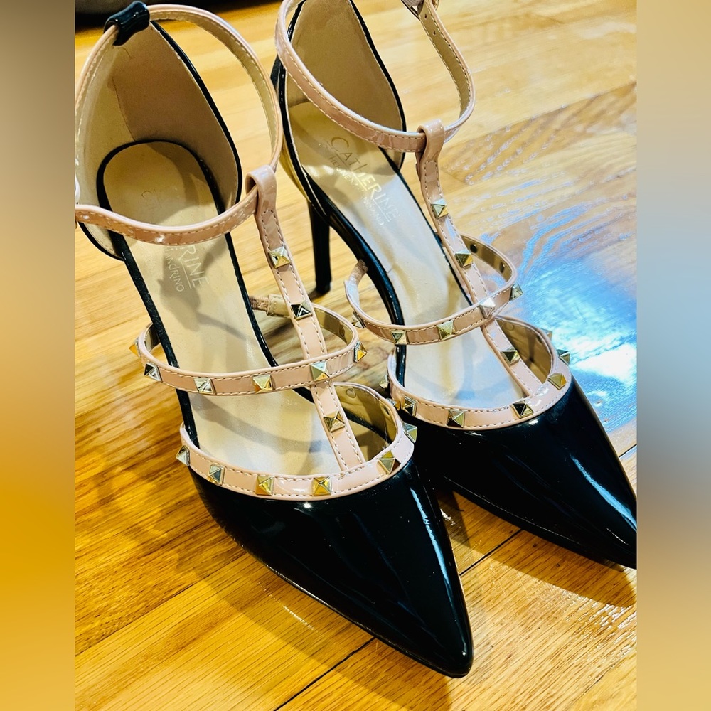 Catherine Malandrino Jazy Studded Strappy Heels Size 9